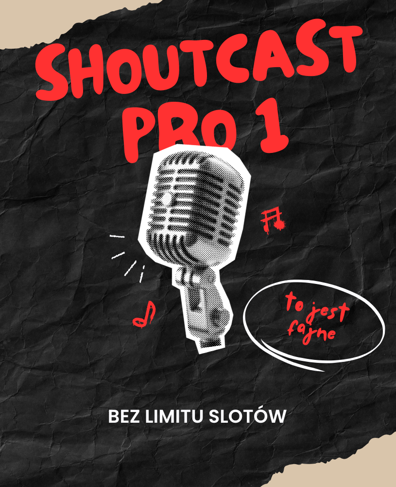 Hosting serwerów radiowych, serwery shoutcast, icecast