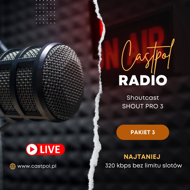 Hosting serwerów radiowych, serwery shoutcast, icecast Hosting serwerów radiowych, serwery shoutcast, icecast